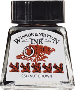 Winsor & Newton Drawing Ink Nut Brown 14Ml
