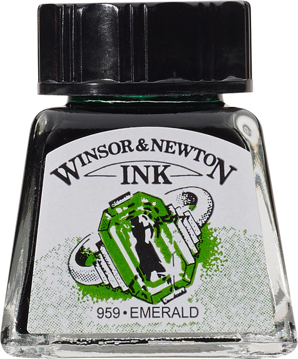 Winsor & Newton Drawing Ink Emerald 14Ml