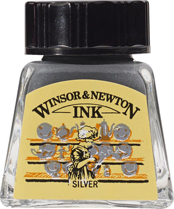 Winsor & Newton Drawing Ink Brilliant Silver 14Ml