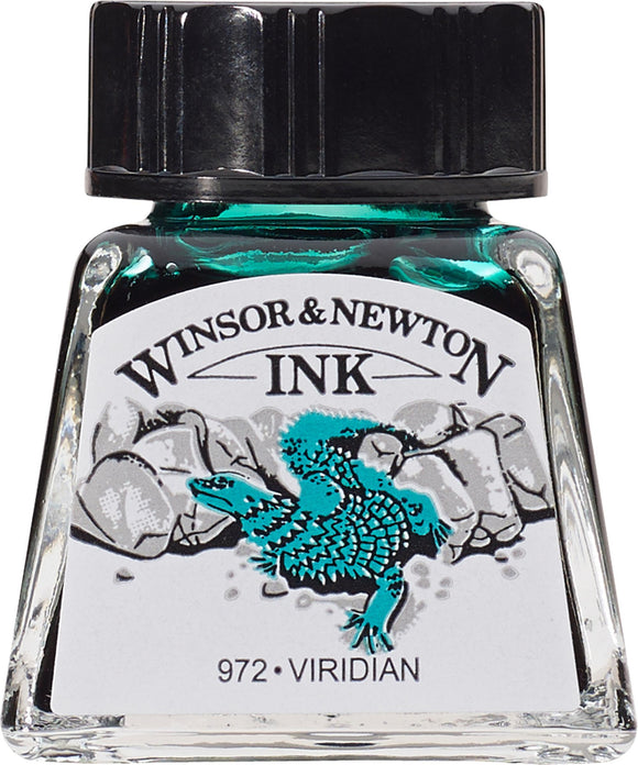 Winsor & Newton Drawing Ink Viridian 14Ml
