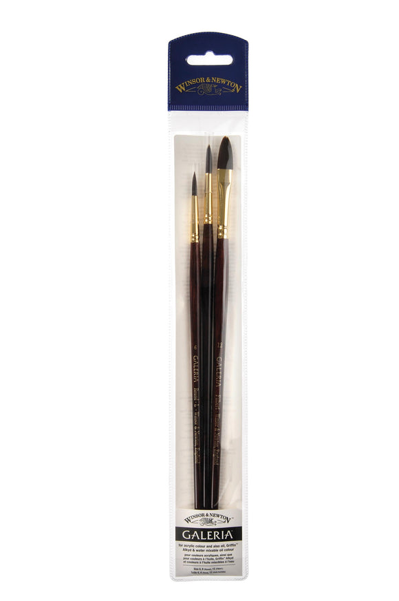 Winsor & Newton Galeria Artists' Acrylic Long Handle Brush Wallet