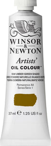 Winsor & Newton Artists Oil Color Raw Umber Green Shade 37Ml