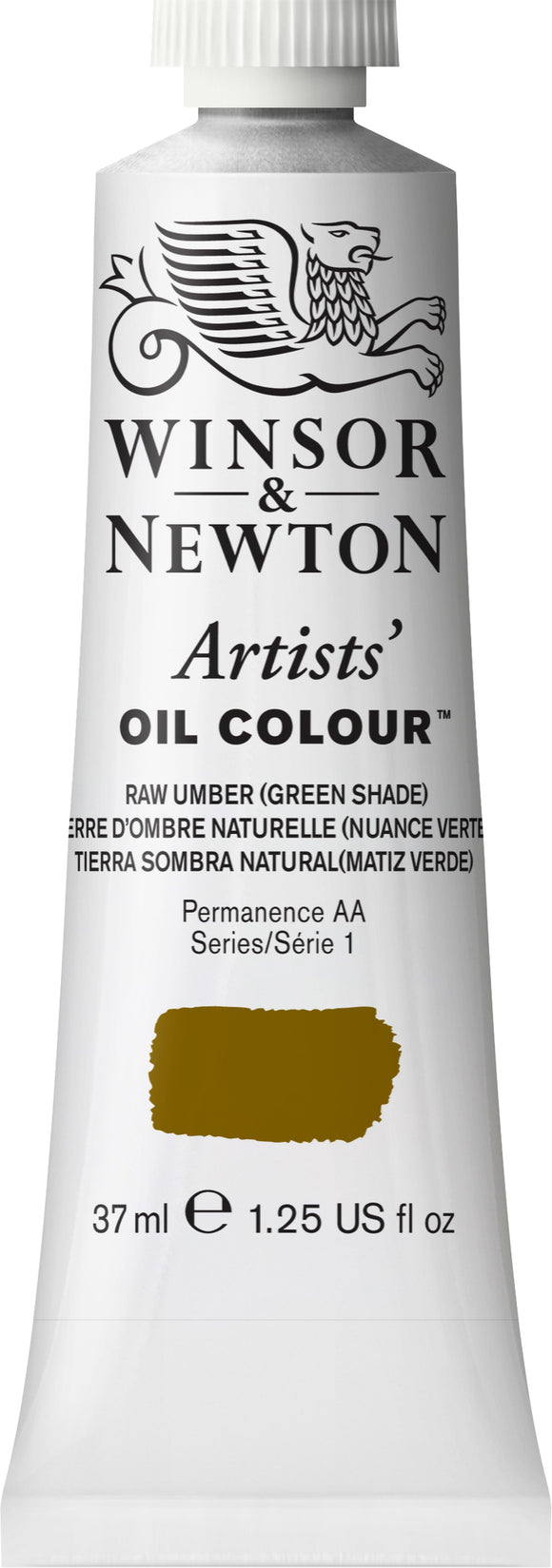 Winsor & Newton Artists Oil Color Raw Umber Green Shade 37Ml