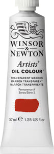 Winsor & Newton Artists Oil Color Transparent Maroon 37Ml