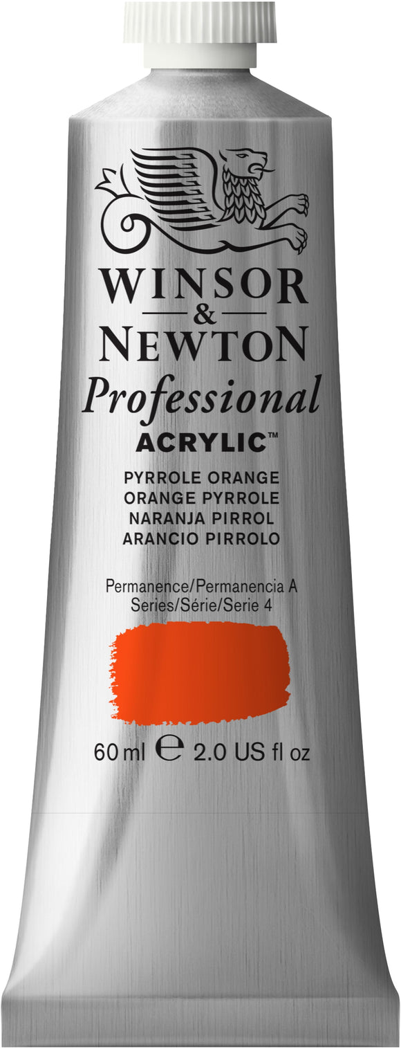 Winsor & Newton Artist Acrylic Colour Pyrrole Orange 60Ml