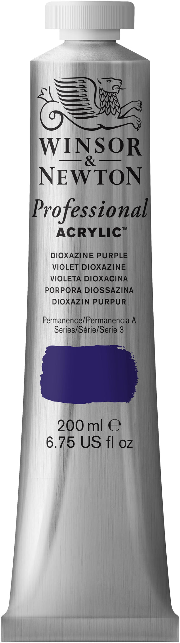 Winsor & Newton Artist Acrylic Colour Dioxazine Purple 200Ml