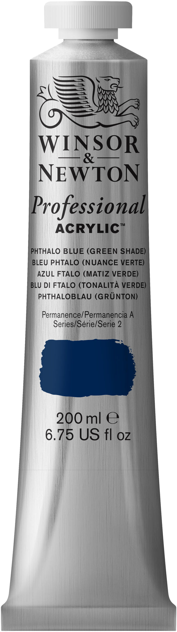 Winsor & Newton Artist Acrylic Colour Phthalo Blue Green Shade 200Ml