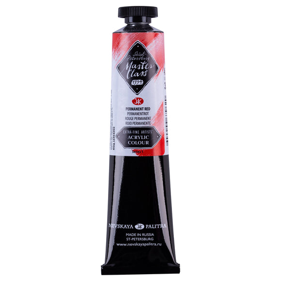 Master Class Acrylic Paint Permanent Red 46 Ml