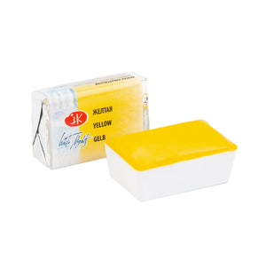 White Nights Semi-Dry Watercolors In Plastic Pan - Yellow 2.5 Ml