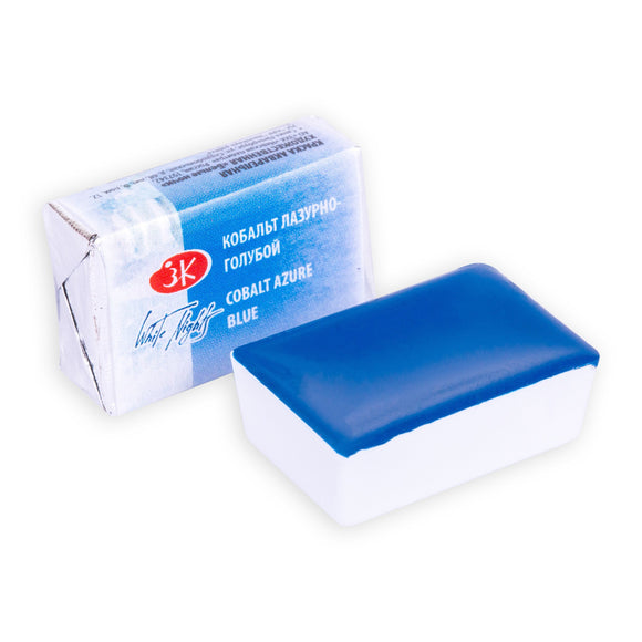 White Nights Semi-Dry Watercolors In Plastic Pan - Cobalt Azure Blue 2.5 Ml