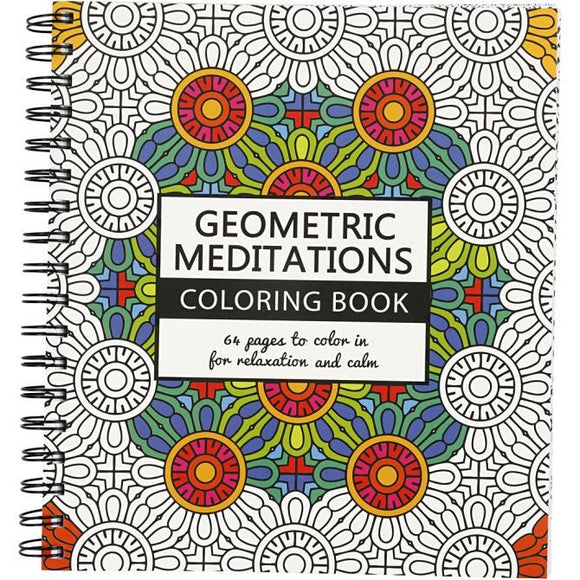 Mindfullness Colouring Book, Geometric, 19.5X23 Cm, 64, 1 Pc