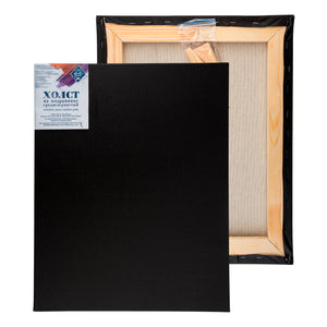 Master Class Stretched Canvas, 100% Cotton, Black Acrylic Gesso Primed, Medium Grain, 386 G/M2, 40Х50 Cm