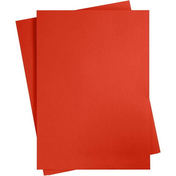 Card Sheets 460X640 Mm, 210-220 Gram, Pillar Box Red