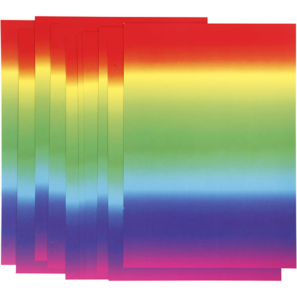 Rainbow Card, A4 21X30 Cm,  180 Gram, 10 Sheets