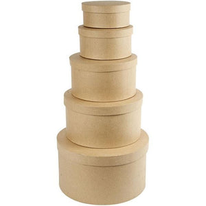 Round Hat Box, Diam: 16.5 Cm, H: 7.5 Cm, 1Pc 26466-1