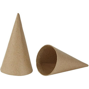 Cones, H: 14 Cm, D: 7 Cm, 10 Pcs