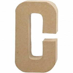 Letter C, Large, H: 20.5Cm, W: 11.8Cm Thickness 2.5 Cm, 1 Pc