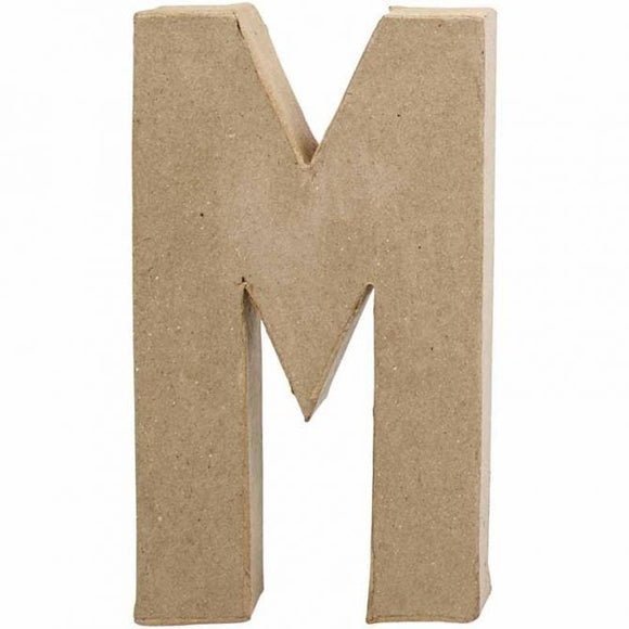 Letter M, Large, H: 20.5 Cm, W: 11.8Cm Thickness 2.5 Cm, 1 Pc