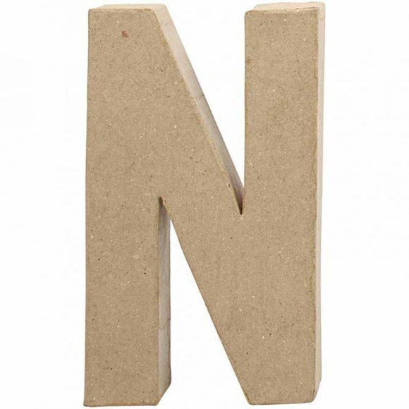 Letter N, Large, H: 20.5 Cm, W: 11.8Cm Thickness 2.5 Cm, 1 Pc