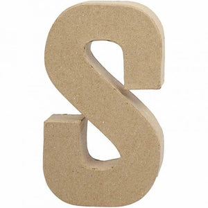 Letter S, Large, H: 20.5 Cm, W: 11.8Cm Thickness 2.5 Cm, 1 Pc