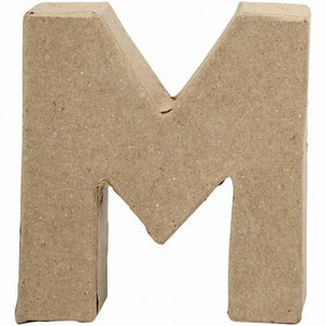 Letter, M,  H: 10 Cm, Thickness 1.7 Cm, 1Pc, W: 9.5Cm, 1Pc