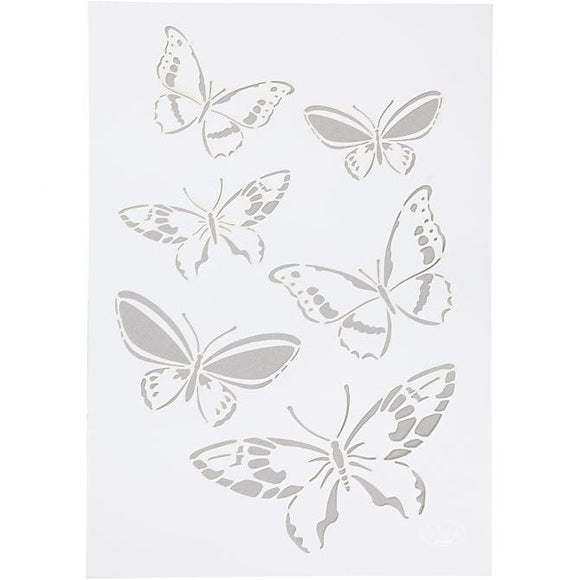 Butterfly Design Stencil , A4 21X30 Cm, 1Pcs
