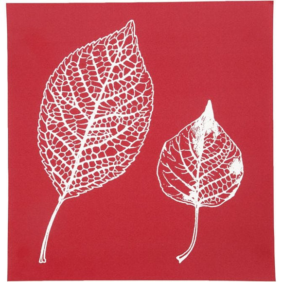 Screen Stencils, Leaves, 20X22 Cm, 1Sheet