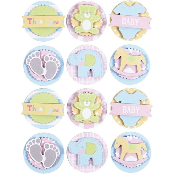 3D Baby Stickers, Baby, 35 Mm, 5 Mm, 1 Sheet
