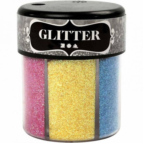 Glitter, Assorted Colours, 13 G, 6 Asstd.