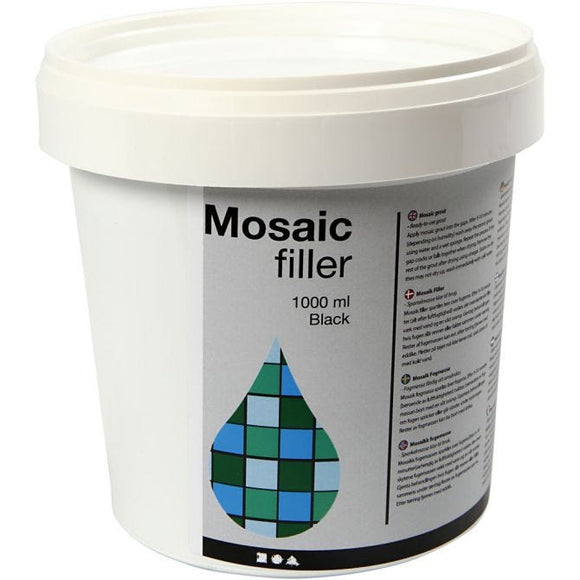 Mosaic Filler, Black, 1000 Ml, 1 Bucket