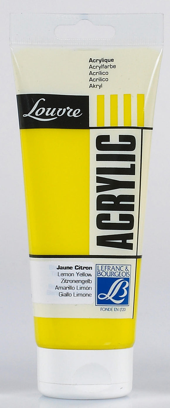Lefranc & Bourgeois Louvre Acrylic Lemon Yellow 200Ml