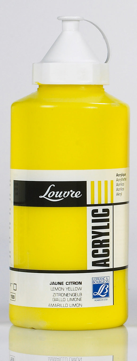 Lefranc & Bourgeois Louvre Acrylic Lemon Yellow 750Ml
