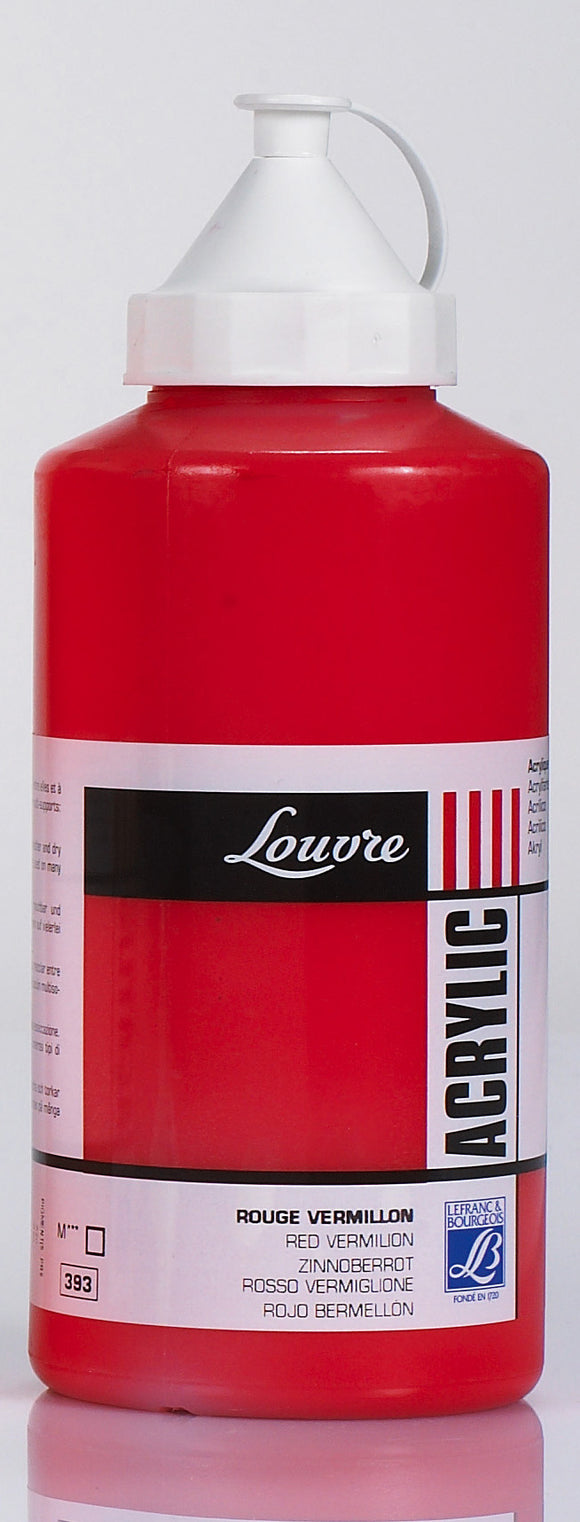 Lefranc & Bourgeois Louvre Acrylic Vermillion Red 750Ml