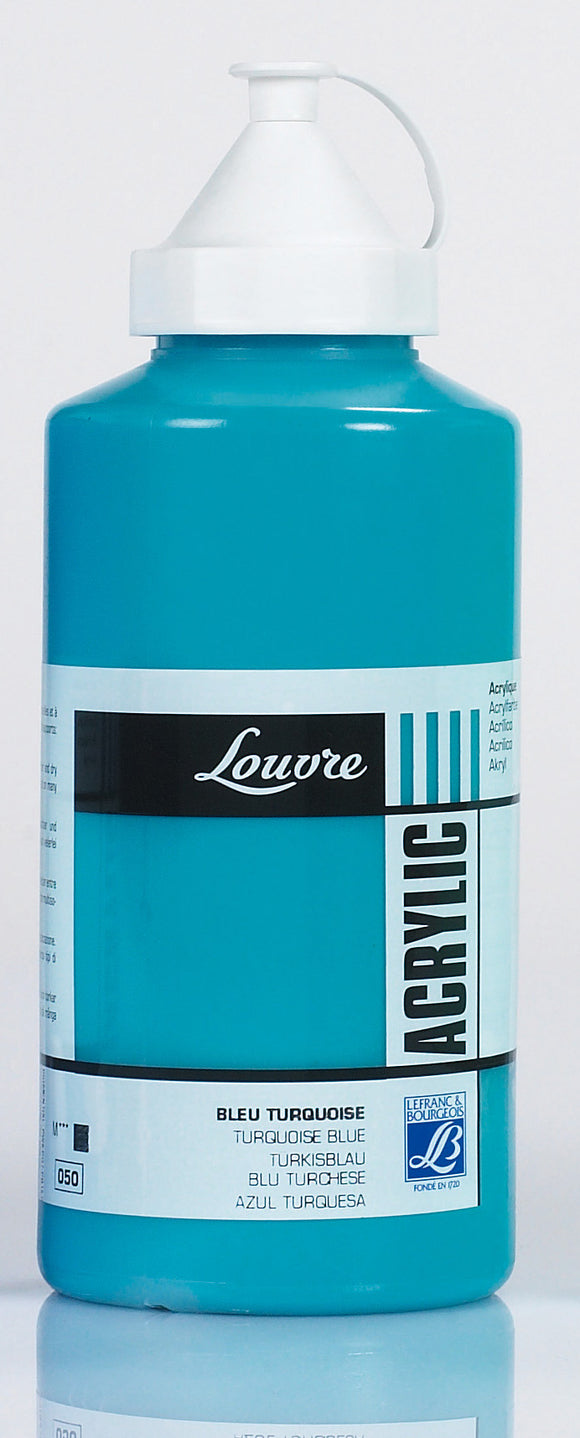 Lefranc & Bourgeois Louvre Acrylic Turquois Blue 750Ml
