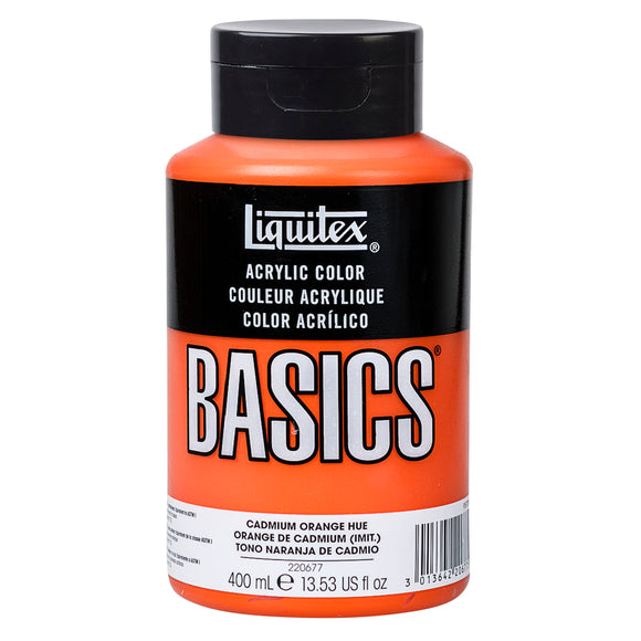 Liquitex Basics 400Ml Cadmium Orange Hue