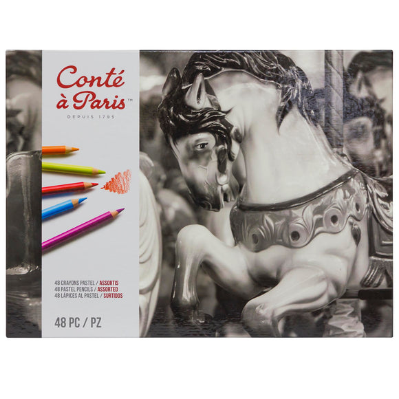 Conte A Paris Pastel Pencils Metal Box Assorted X48