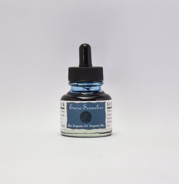 Sennelier Shellac Ink 30 Ml, Turquoise Blue