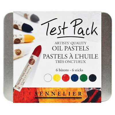 Sennelier Artists Extra Fine Oil Pastels Test Pack Tin Set Of 6