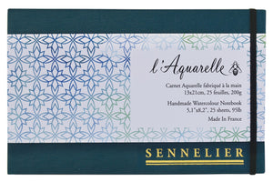 Sennelier Aquarelle Handmade Watercolour Notebook 5.1'' X 8.2'', 20 Sheets 300G