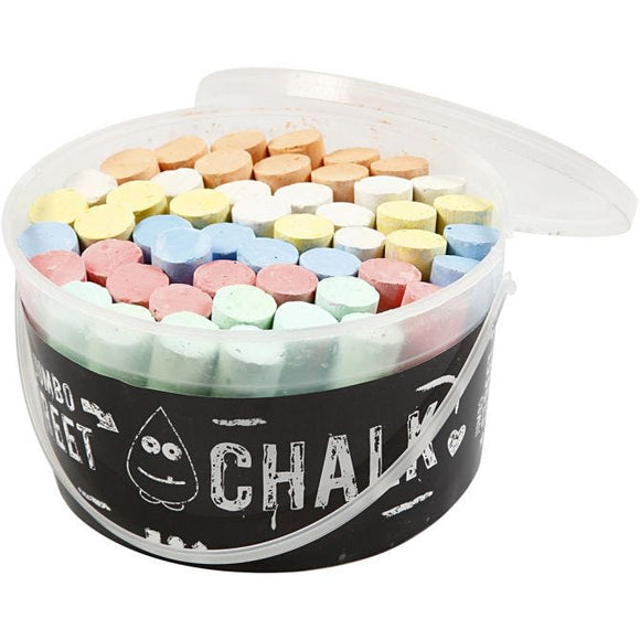 Sidewalk Chalk, 50 Pc, 1 Bucket