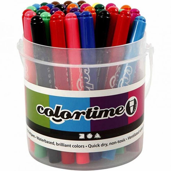 Colortime Marker, Line Width: 5 Mm, Assorted Colours, 42 Pcs