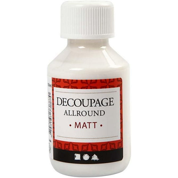 Decoupage Varnish, Matt, 100Ml, 1 Bottle