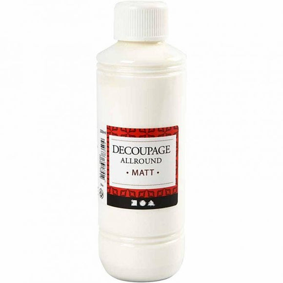 Decoupage Varnish, Matt, 250Ml, 1 Bottle