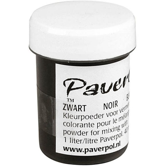 Pavercolor, Black, 40 Ml, 1Tub