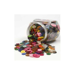 Button Mix, D: 12+18+20 Mm, 800 Pcs, Assorted Colours