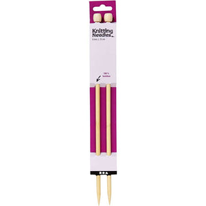 Knitting Needles, Size 8, L: 35 Cm, 1Pair