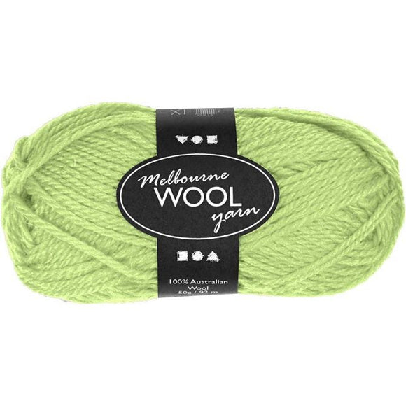 Melbourne Yarn, L: 92 M, 1X50G, Neon Green