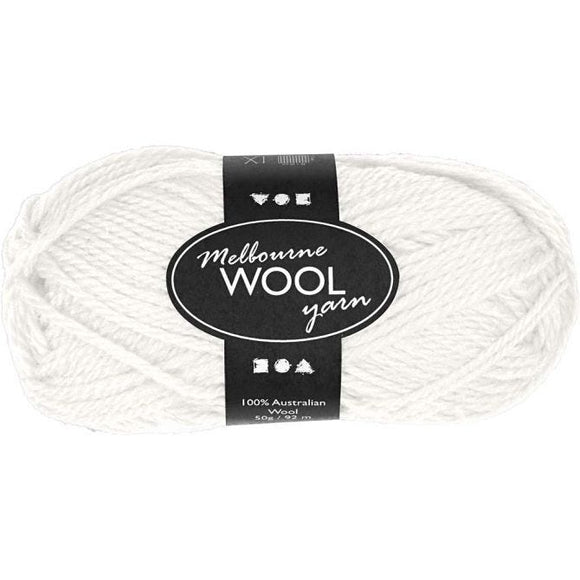 Melbourne Yarn, L: 92 M, 1X50G, Off-White