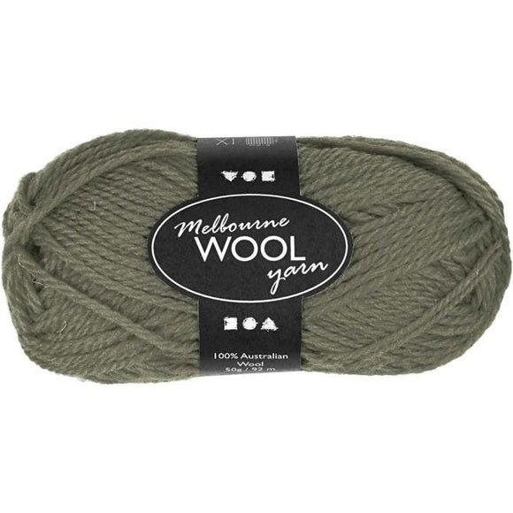 Melbourne Yarn, L: 92 M, 1X50G, Dark Green