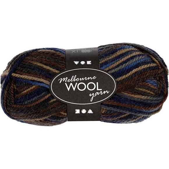 Melbourne Yarn, L: 92 M, 1X50G, Brown